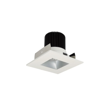Nora Lighting 2" Iolite LED Downlight - Square Reflector with Square Aperture - 1000 Lumens - 2700K - Haze / Matte Powder White