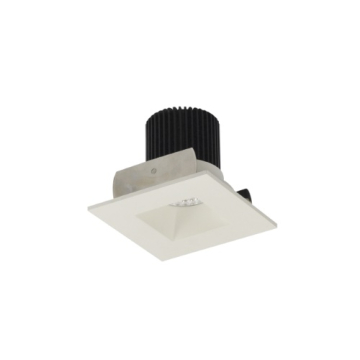 Nora Lighting 2" Iolite LED Downlight - Square Reflector with Square Aperture - 1000 Lumens - 2700K - Matte Powder White