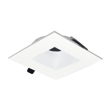 Nora Lighting 2" Iolite Can-less Square Downlight Trim - Matte Powder White