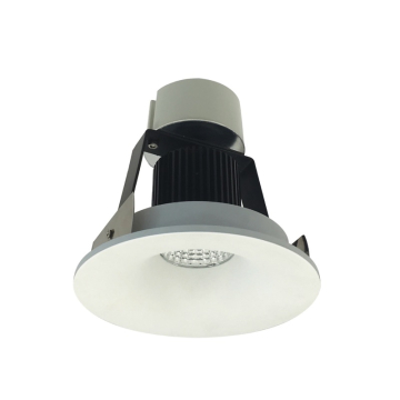 Nora Lighting 4" Iolite LED Retrofit Downlight - Round Bullnose - 1000 Lumens - 2700K - White
