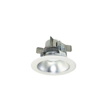 Nora Lighting 4" Cobalt Click Round LED Retrofit Downlight - Dim to Warm - Silver / White - 750 Lumens - 120V