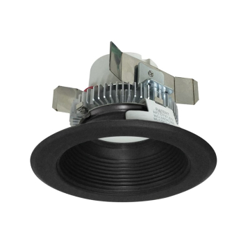 Nora Lighting 4" Cobalt Click Round LED Retrofit Downlight - Baffle - Dim to Warm - Black - 750 Lumens - 120V