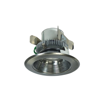 Nora Lighting 4" Cobalt Click Round LED Retrofit Downlight - Baffle - Dim to Warm - Natural Metal - 750 Lumens - 120V