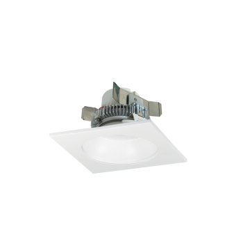 Nora Lighting 4" Cobalt Click Square LED Retrofit Downlight - Round Aperture - Dim to Warm - White - 750 Lumens - 120V