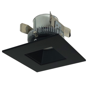 Nora Lighting 4" Cobalt Click Square LED Retrofit Downlight - Dim to Warm - Black - 750 Lumens - 120V