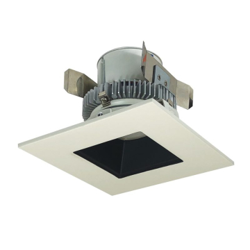 Nora Lighting 4" Cobalt Click Square LED Retrofit Downlight - Dim to Warm - Black / White - 750 Lumens - 120V