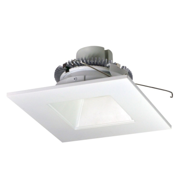 Nora Lighting 6" 12W Cobalt Square LED Retrofit Downlight - 2700K - 1,000 Lumens - 120V - White / Square Reflector