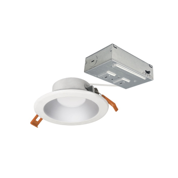 Nora Lighting 4" Theia LED Downlight - CCT Selectable - 950lm / 10W - 120V - Haze / Matte Powder White