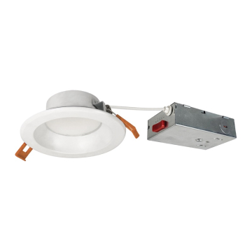 Nora Lighting 4" Theia LED Downlight - CCT Selectable - 950lm / 10W - 120-277V - Matte Powder White