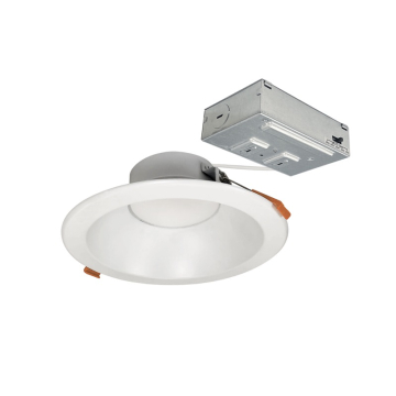 Nora Lighting 6" Theia LED Downlight - CCT Selectable - 1400lm / 15W - 120V - Matte Powder White