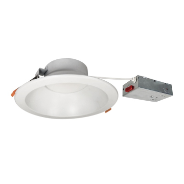 Nora Lighting 8" Theia LED Downlight - CCT Selectable - 2100lm / 22W - 120-277V - Matte Powder White