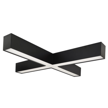 Nora Lighting 50 Watt L-Line LED Indirect / Direct Linear - X-Connector - 6,028 Lumens - CCT Selectable - Black