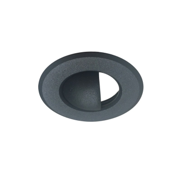 Nora Lighting 1" Round M1 Scoop Trim - Matte Black