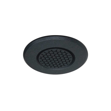 Nora Lighting 1" Round M1 Hexcell Louver Trim - Matte Black