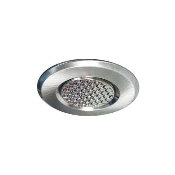 Nora Lighting 1" Round M1 Hexcell Louver Trim - Brushed Nickel