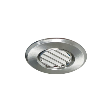 Nora Lighting 1" Round M1 Louver Trim - Brushed Nickel