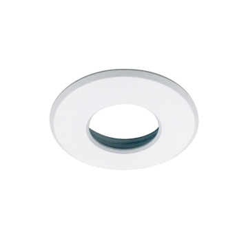 Nora Lighting 1" Round M1 Stainless Steel Trim - White