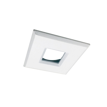 Nora Lighting 1" Square M1 Stainless Steel Trim - White