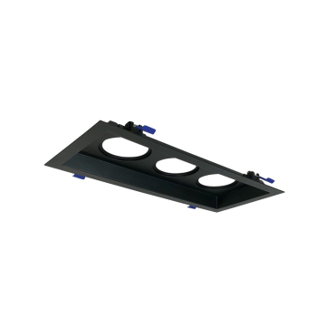 Nora Lighting 3-Lamp Plate for 2" M2 Mini Recessed Downlight Series - Matte Black