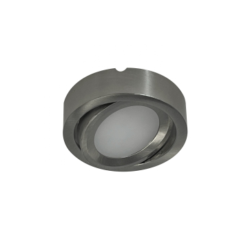 Nora Lighting 3.5W 3" Adjustable Josh LED Puck Light - 3000K - 300 Lumens - 24V - Brushed Nickel