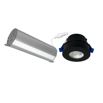 Nora Lighting 2" M-Wave Can-less Adjustable LED Downlight - 9W - 750 Lumens - 2700K - 90° Tilt - 120V - Black