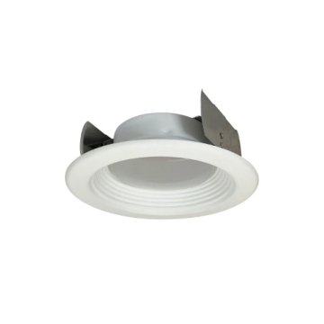 Nora Lighting 4" AC Onyx LED Retrofit Downlight - Baffle - 15W - 1,000 Lumens - 3500K - White