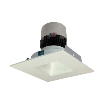 Nora Lighting 4" Pearl LED Retrofit Downlight - Square Deep Regressed - 850 Lumens - Dim to Warm - White
