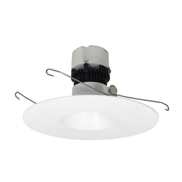 Nora Lighting 5"/6" Pearl LED Retrofit Downlight - Dim to Warm - 900 Lumens - Matte Powder White
