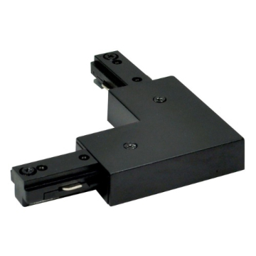 Nora Lighting One-Circuit Track System L-Connector - Black