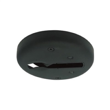 Nora Lighting Round Monopoint for Double Locking Track Lighting Fixtures - Black