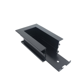 Nora Lighting Recessed Track Housing End Feed - Black