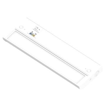 Nora Lighting 7W 10" LEDUR Adjustable LED Under Cabinet Light - 568 Lumens - CCT Selectable - 120V - Matte Powder White