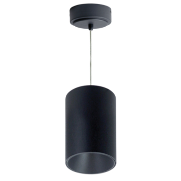 Nora Lighting 5" iLENE Mini Cylinder - Pendant Mount - 2000 Lumens - 40W - 2700K - Black - 120-277V