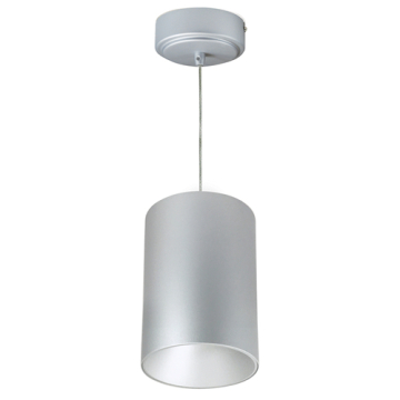 Nora Lighting 5" iLENE Mini Cylinder - Pendant Mount - 2000 Lumens - 40W - 2700K - Silver - 120-277V