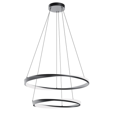 AFX Oberon 32" Double LED Pendant - 1,780 Lumens - 50W - CCT Selectable - 120-277V - Black