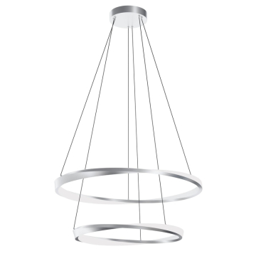 AFX Oberon 32" Double LED Pendant - 1,780 Lumens - 50W - CCT Selectable - 120-277V - Satin Nickel