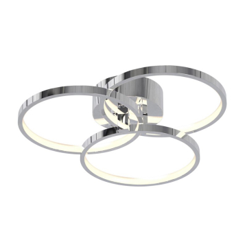 AFX Orion 16" LED Semi-Flush Mount - 3000K - 120V - Polished Chrome