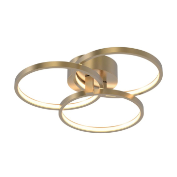 AFX Orion 16" LED Semi-Flush Mount - 3000K - 120V - Satin Brass