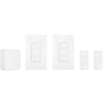 Lutron Caseta 2-Pack Smart Dimmer Kit For Wall and Ceiling Lights