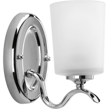 Progress Lighting Inspire 1-Light Bath Vanity Sconce - 120V - Polished Chrome