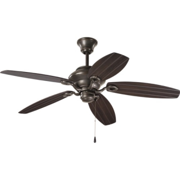 Progress Lighting AirPro Outdoor 54" 5-Blade Indoor/Outdoor Ceiling Fan - 120V - Antique Bronze