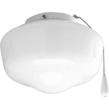 Progress Lighting AirPro 1-Light Ceiling Fan Light Kit - White