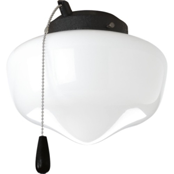 Progress Lighting AirPro 1-Light Ceiling Fan Light Kit - Forged Black