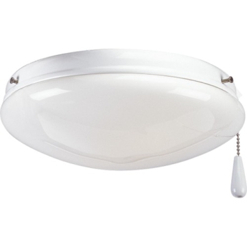 Progress Lighting AirPro 2-Light Indoor/Outdoor Ceiling Fan Light Kit - White