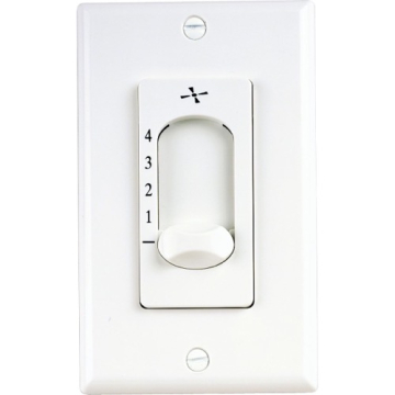 Progress Lighting AirPro Ceiling Fan 4-Speed Wall Control - White