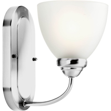 Progress Lighting Heart 1-Light Bath Vanity Sconce - 120V - Polished Chrome