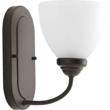 Progress Lighting Heart 1-Light Bath Vanity Sconce - 120V - Antique Bronze