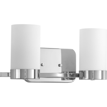 Progress Lighting Elevate 2-Light Bath Vanity Light - 120V - Polished Chrome