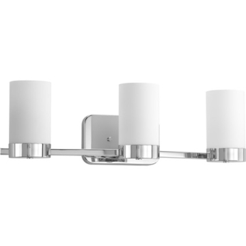 Progress Lighting Elevate 3-Light Bath Vanity Light - 120V - Polished Chrome