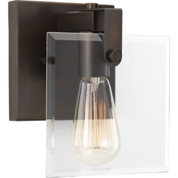 Progress Lighting Glayse 1-Light Bath Vanity Sconce - 120V - Antique Bronze